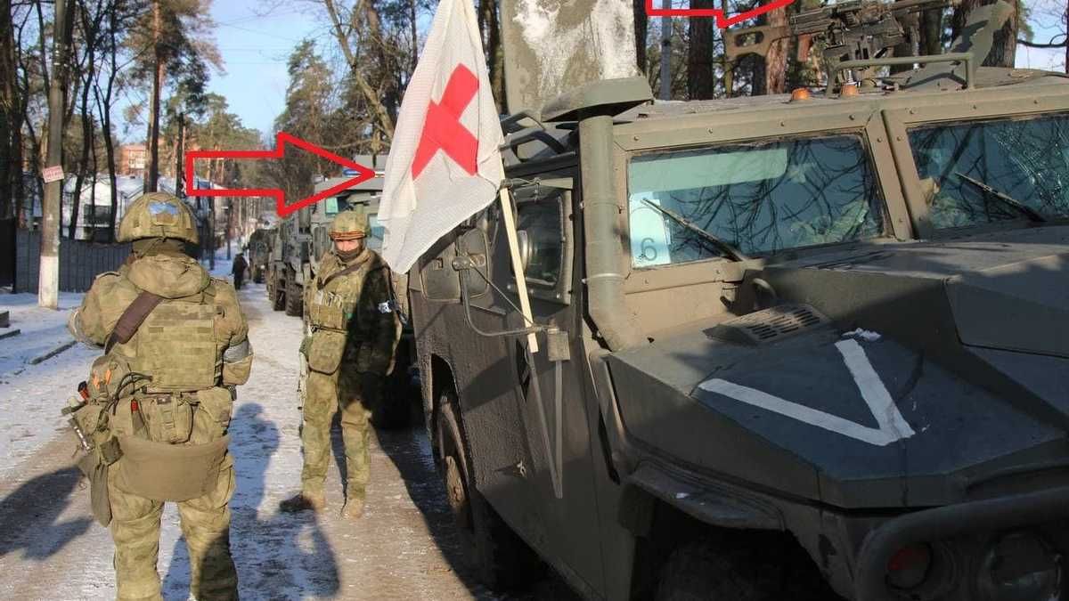 Russian invaders are hiding behind Red Cross - en