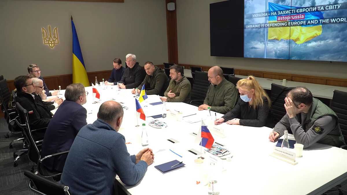 Ukrainian President met with Polish, Czech, and Slovenian Prime Ministers in Kyiv - en