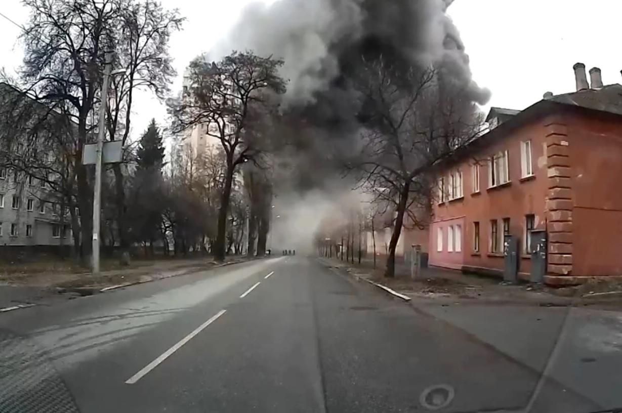Russian shells have bombarded the city of Chernihiv - en Russian shells have bombarded the city of Chernihiv - en