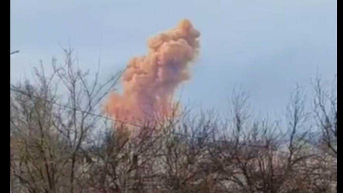 The Russians again hit a tank with nitric acid near Rubizhne - en The Russians again hit a tank with nitric acid near Rubizhne - en