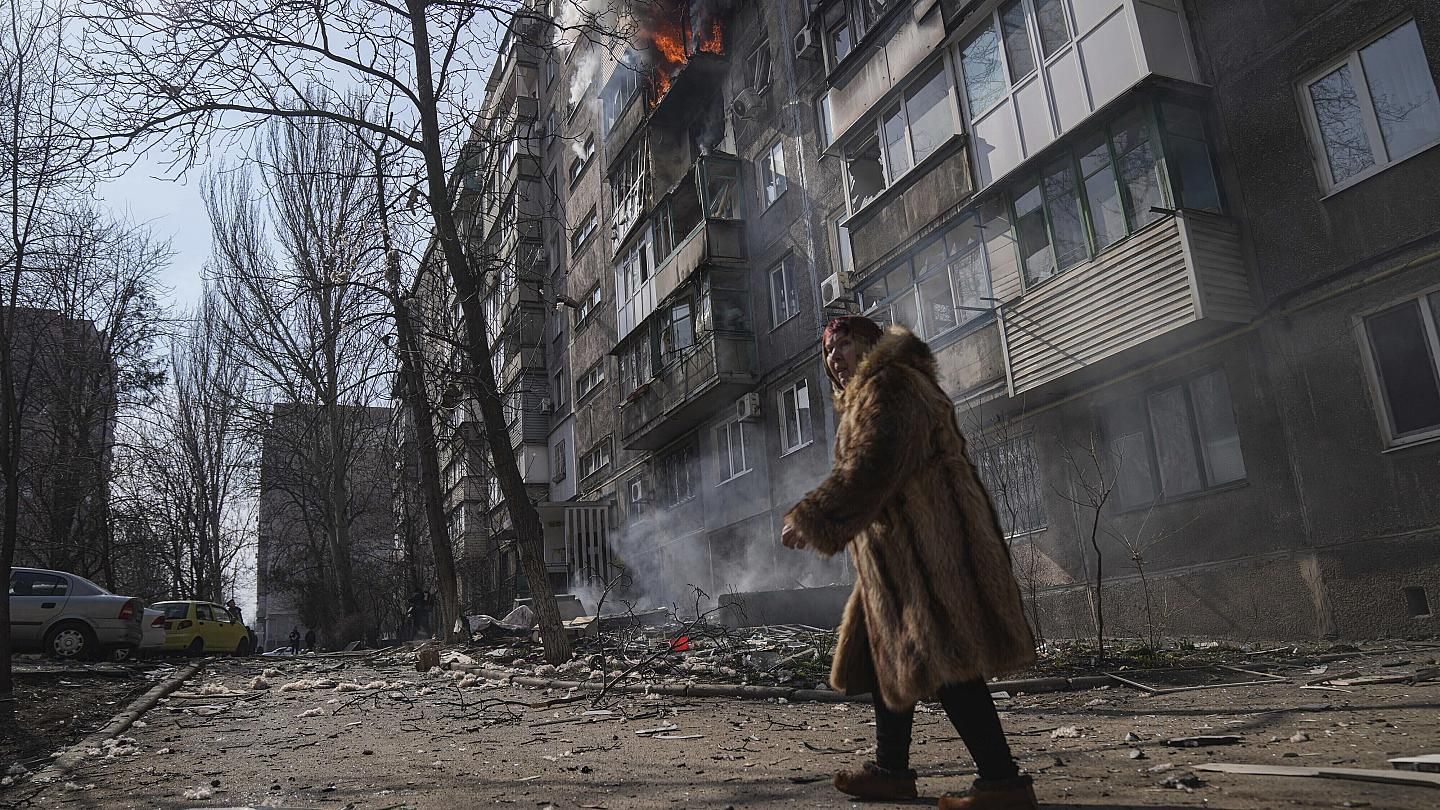 Zelenskyy showed the pictures of Mariupol before the invasion of Russian troops - en Zelenskyy showed the pictures of Mariupol before the invasion of Russian troops - en