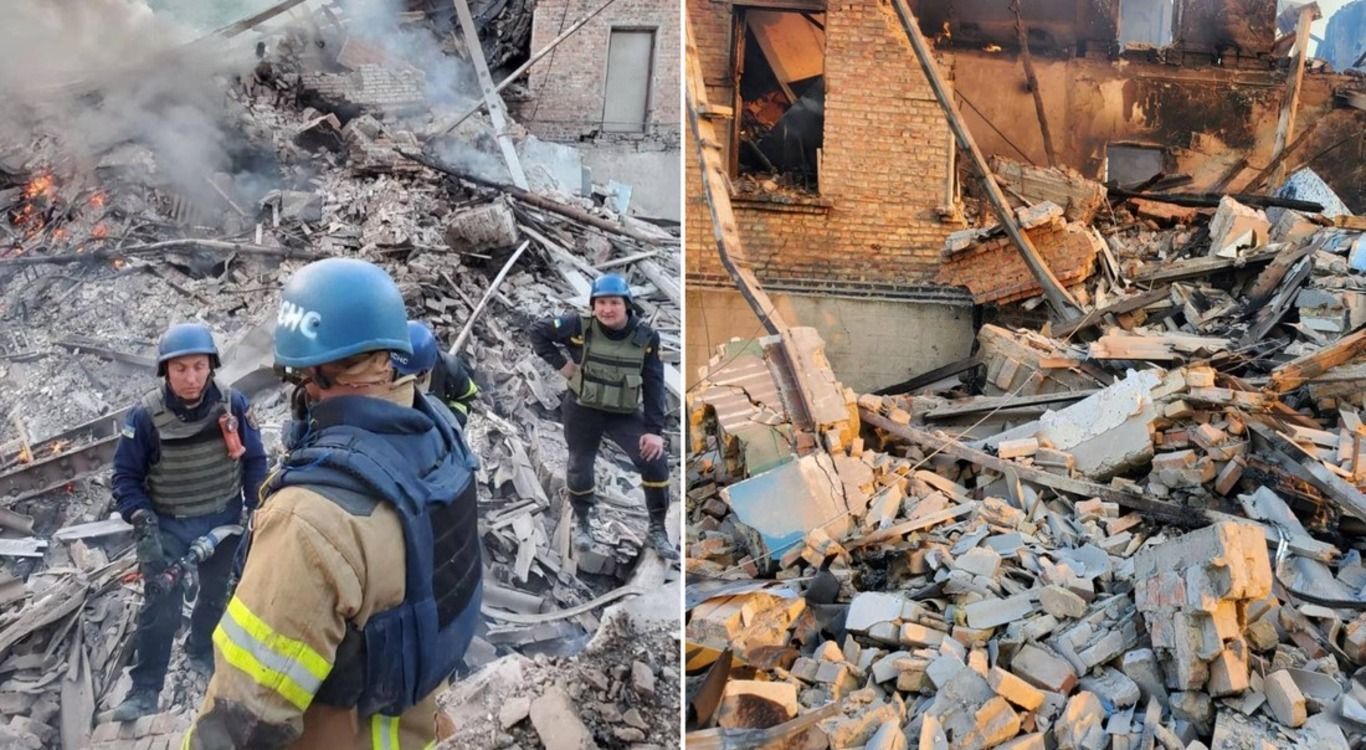 Luhansk region 60 people feared dead after bombing of school shelter - en Luhansk region 60 people feared dead after bombing of school shelter - en